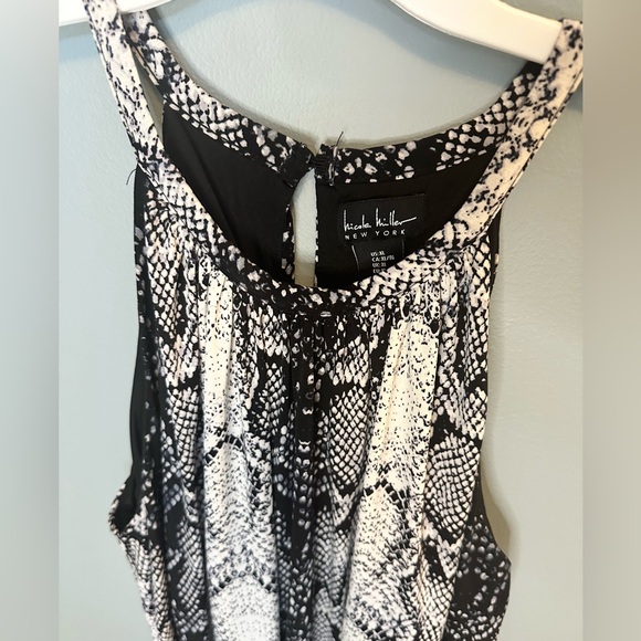 Nicole Miller Black and White Snake Print Dress - Picture 2 of 4